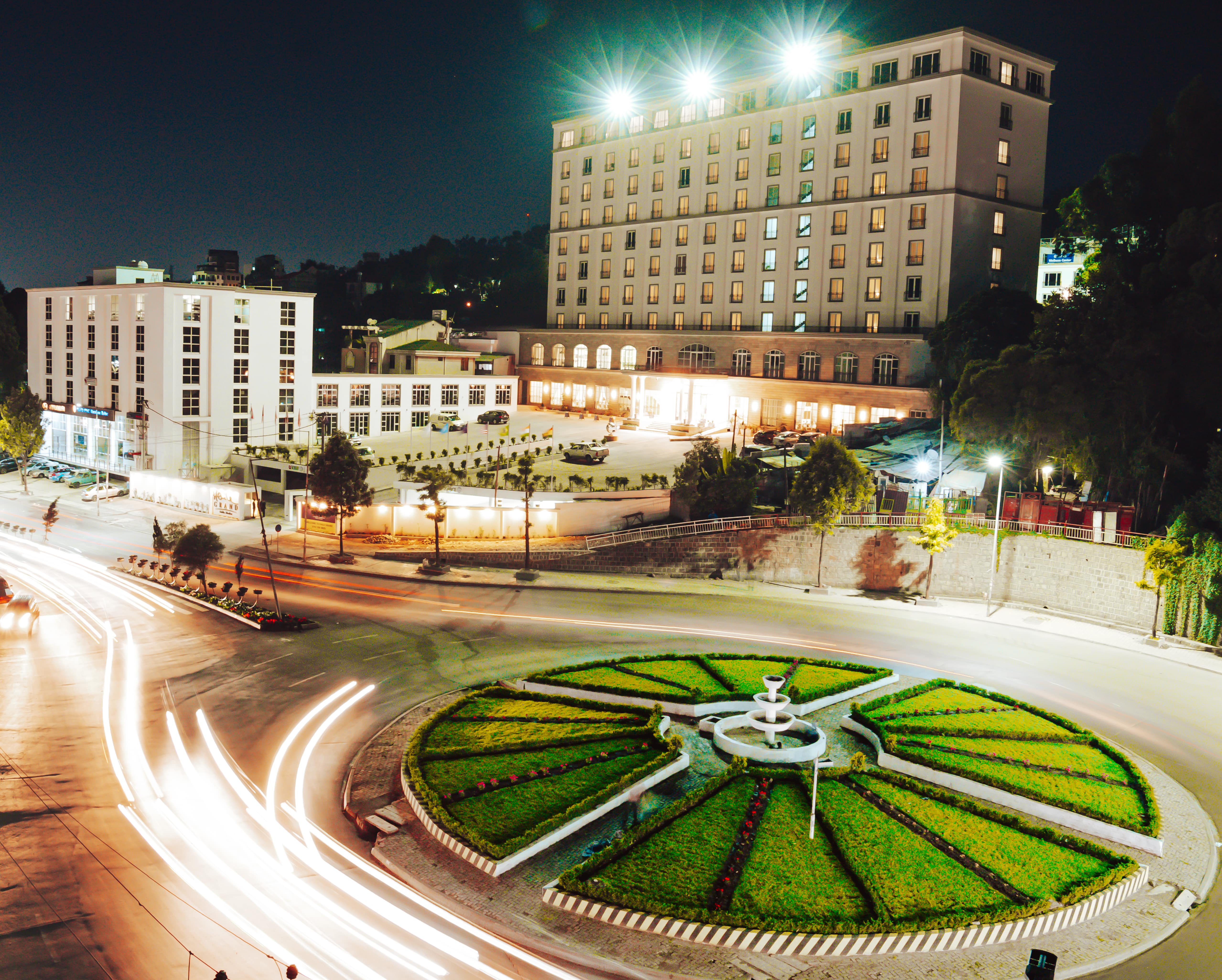 Beautiful landscape view of Ethiopian highlands at Haile Resorts
